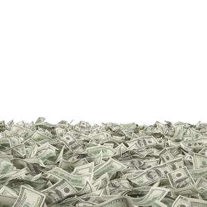 Pile of money (bottom half of pg)