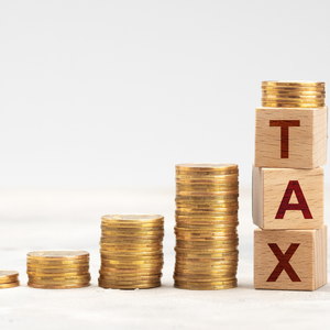 Tax Money Rising Blocks