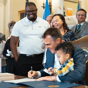 Stitt on Family day crop